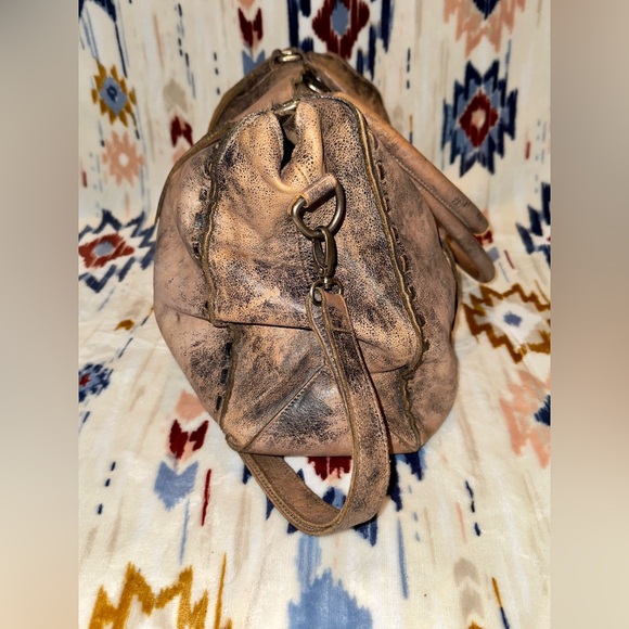 Bed Stu Rockababy Cafe Latte TD Leather Satchel Bag - Picture 4 of 9